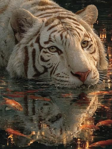 Malen Nach Zahlen Erwachsene Tiger, DIY Basteln Erwachsene Leinwand Kit für Wanddeko, Fisch Malen Nach Zahlen Mit Pinseln und Acrylfarbe, DIY Paint by Numbers, Geschenke für Frauen, 90x120cm 3-4119 Malen Nach Zahlen Erwachsene Tiger, DIY Basteln Erwachsene Leinwand Kit für Wanddeko, Fisch Malen Nach Zahlen Mit Pinseln und Acrylfarbe, DIY Paint by Numbers, Geschenke für Frauen, 90x120cm 3-4119 von Generic