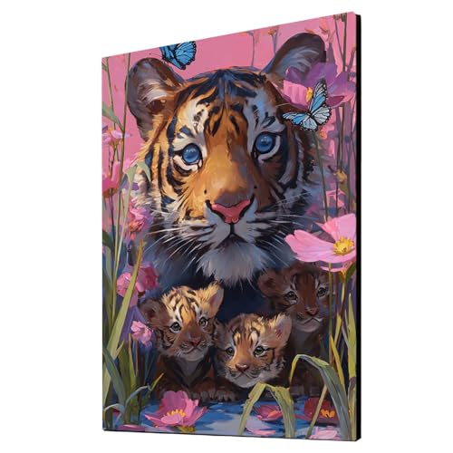 Malen Nach Zahlen Erwachsene Tiger DIY Set Erwachsene mit Leinwand zum Bemalen Tier 135x100 cm 36 Farben Acrylfarben Set und Pinsel, Malen Nach Zahlen Kinder für Deko Wohnzimmer Geschenke 2YH-4770 Malen Nach Zahlen Erwachsene Tiger DIY Set Erwachsene mit Leinwand zum Bemalen Tier 135x100 cm 36 Farben Acrylfarben Set und Pinsel, Malen Nach Zahlen Kinder für Deko Wohnzimmer Geschenke 2YH-4770 von Generic