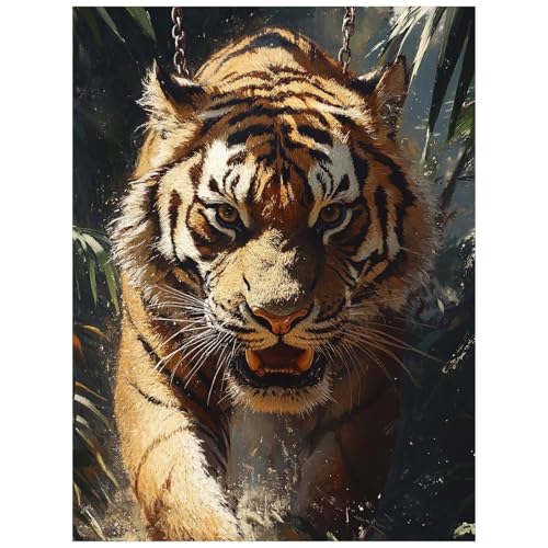 Malen Nach Zahlen Erwachsene Tiger Malen Nach Zahlen Kinder, DIY Set Erwachsene mit Pinselset Acrylfarben Set Leinwand zum Bemalen 100 x 135cm, Landschaft Paint by Numbers Deko wohnzimmer 8YH-2107 Malen Nach Zahlen Erwachsene Tiger Malen Nach Zahlen Kinder, DIY Set Erwachsene mit Pinselset Acrylfarben Set Leinwand zum Bemalen 100 x 135cm, Landschaft Paint by Numbers Deko wohnzimmer 8YH-2107 von Generic