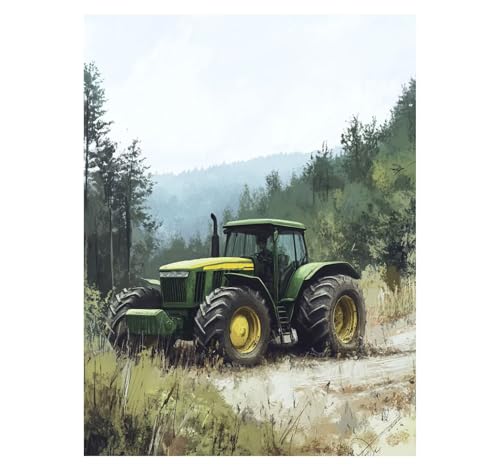 Malen Nach Zahlen Erwachsene Traktor DIY Set Erwachsene mit Leinwand zum Bemalen Auto 135x100 cm 36 Farben Acrylfarben Set Pinsel, Malen Nach Zahlen Kinder, Zimmer Deko Geschenke für Frauen YH2-2469 Malen Nach Zahlen Erwachsene Traktor DIY Set Erwachsene mit Leinwand zum Bemalen Auto 135x100 cm 36 Farben Acrylfarben Set Pinsel, Malen Nach Zahlen Kinder, Zimmer Deko Geschenke für Frauen YH2-2469 von Generic