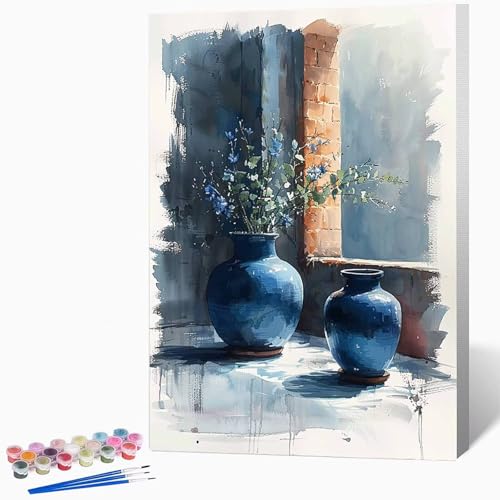 Malen Nach Zahlen Erwachsene Vase Malen Nach Zahlen Landschaft, Bastelset Erwachsene Mit 3-Pinseln Und Acrylfarbe, DIY Handgemalt öLgemäLde Kit FüR Geschenke, Deko 20 x 30 cm Ohne Rahmen -LKF074733 Malen Nach Zahlen Erwachsene Vase Malen Nach Zahlen Landschaft, Bastelset Erwachsene Mit 3-Pinseln Und Acrylfarbe, DIY Handgemalt öLgemäLde Kit FüR Geschenke, Deko 20 x 30 cm Ohne Rahmen -LKF074733 von Generic