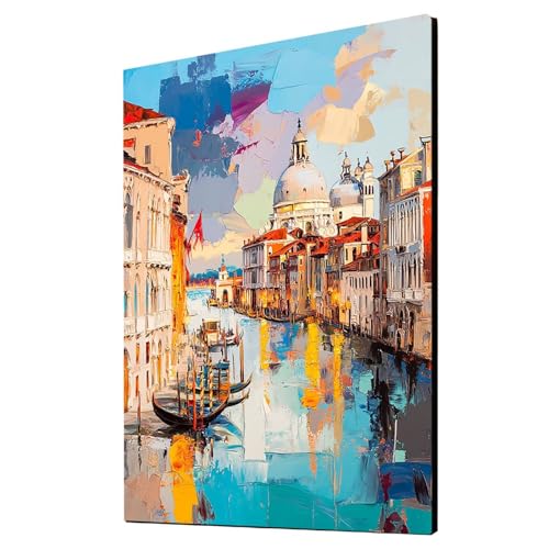 Malen Nach Zahlen Erwachsene Venedig DIY Set Erwachsene mit Leinwand zum Bemalen Landschaft 135 x 100cm 36 Farben Acrylfarben Set und Pinsel, Malen Nach Zahlen Kinder für Deko Wohnzimmer 2YH-2550 Malen Nach Zahlen Erwachsene Venedig DIY Set Erwachsene mit Leinwand zum Bemalen Landschaft 135 x 100cm 36 Farben Acrylfarben Set und Pinsel, Malen Nach Zahlen Kinder für Deko Wohnzimmer 2YH-2550 von Generic