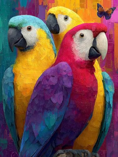 Malen Nach Zahlen Erwachsene Vogel, DIY Basteln Erwachsene Leinwand Kit für Wanddeko, Schmetterling Malen Nach Zahlen Mit Pinseln und Acrylfarbe, DIY Paint by Numbers, Geschenke, 50x70cm V-1037 Malen Nach Zahlen Erwachsene Vogel, DIY Basteln Erwachsene Leinwand Kit für Wanddeko, Schmetterling Malen Nach Zahlen Mit Pinseln und Acrylfarbe, DIY Paint by Numbers, Geschenke, 50x70cm V-1037 von Generic