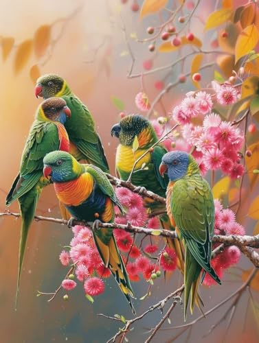 Malen Nach Zahlen Erwachsene Vogel, Malen Nach Zahlen Blume, Paint by Numbers Bastelset Erwachsene DIY Handgemalt Ölgemälde Leinwand Kits für Wanddeko, Geschenke für Frauen Anfänger 60x70cm S-8677 Malen Nach Zahlen Erwachsene Vogel, Malen Nach Zahlen Blume, Paint by Numbers Bastelset Erwachsene DIY Handgemalt Ölgemälde Leinwand Kits für Wanddeko, Geschenke für Frauen Anfänger 60x70cm S-8677 von Generic