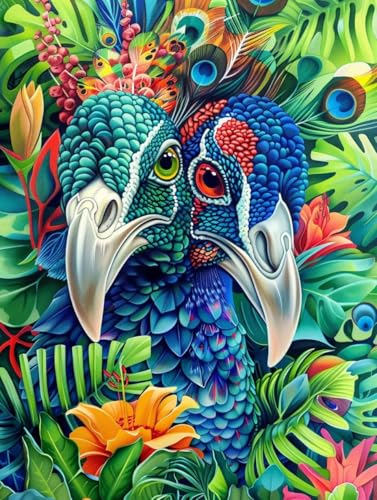 Malen Nach Zahlen Erwachsene Vogel Malen Nach Zahlen Pflanze, Painting by Numbers, DIY Basteln Erwachsene Handgemalt Ölgemälde Set Mit Pinseln und Acrylfarbe für Zimmer Deko Geschenke 100x135cm 4-4211 Malen Nach Zahlen Erwachsene Vogel Malen Nach Zahlen Pflanze, Painting by Numbers, DIY Basteln Erwachsene Handgemalt Ölgemälde Set Mit Pinseln und Acrylfarbe für Zimmer Deko Geschenke 100x135cm 4-4211 von Generic