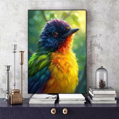 Malen Nach Zahlen Erwachsene Vogel Malen Nach Zahlen Tier, DIY Set Erwachsene Paint by Numbers mit 3 Pinsel und Acrylfarben für Zimmer Deko Wohnzimmer, Geschenke für Frauen 100 X 135 CM -bby2506K5 von Generic