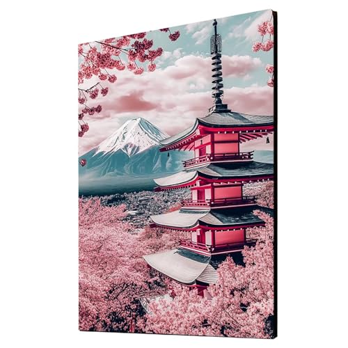 Malen Nach Zahlen Erwachsene Vulkan Fuji DIY Set Erwachsene mit Leinwand zum Bemalen Stadt 95 x 70cm 36 Farben Acrylfarben Set und Pinsel, Malen Nach Zahlen Kinder für Wanddeko Wohnzimmer 2YH-2287 Malen Nach Zahlen Erwachsene Vulkan Fuji DIY Set Erwachsene mit Leinwand zum Bemalen Stadt 95 x 70cm 36 Farben Acrylfarben Set und Pinsel, Malen Nach Zahlen Kinder für Wanddeko Wohnzimmer 2YH-2287 von Generic
