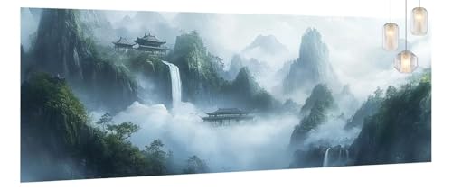 Malen Nach Zahlen Erwachsene Wasserfall, DIY Malen Nach Zahlen XXL Paint by Numbers für Anfänger, Bastelset Handgemalt Ölgemälde Set Mit Pinseln und Acrylfarbe, Home Décor Landschaft 80 X 200cm Y672 Malen Nach Zahlen Erwachsene Wasserfall, DIY Malen Nach Zahlen XXL Paint by Numbers für Anfänger, Bastelset Handgemalt Ölgemälde Set Mit Pinseln und Acrylfarbe, Home Décor Landschaft 80 X 200cm Y672 von Generic