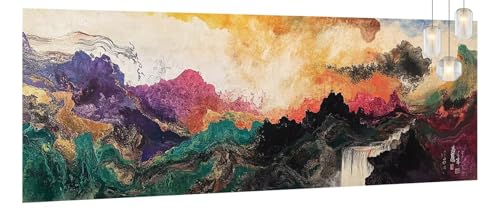 Malen Nach Zahlen Erwachsene Wasserfall, DIY Paint by Numbers für Anfänger, Bastelset Handgemalt Ölgemälde Kreativ Set Mit 3-Pinseln und Acrylfarbe, Geschenk Home Wand Décor Landschaft 60 X 120cm Y679 Malen Nach Zahlen Erwachsene Wasserfall, DIY Paint by Numbers für Anfänger, Bastelset Handgemalt Ölgemälde Kreativ Set Mit 3-Pinseln und Acrylfarbe, Geschenk Home Wand Décor Landschaft 60 X 120cm Y679 von Generic