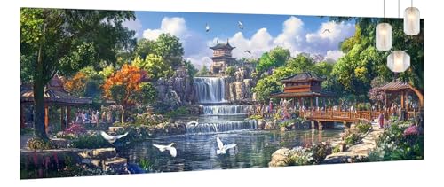 Malen Nach Zahlen Erwachsene Wasserfall, DIY Paint by Numbers für Anfänger, Bastelset Handgemalt Ölgemälde Kreativ Set Mit 3-Pinseln und Acrylfarbe, Geschenk Home Wand Décor Landschaft 80 X 200cm Y673 Malen Nach Zahlen Erwachsene Wasserfall, DIY Paint by Numbers für Anfänger, Bastelset Handgemalt Ölgemälde Kreativ Set Mit 3-Pinseln und Acrylfarbe, Geschenk Home Wand Décor Landschaft 80 X 200cm Y673 von Generic