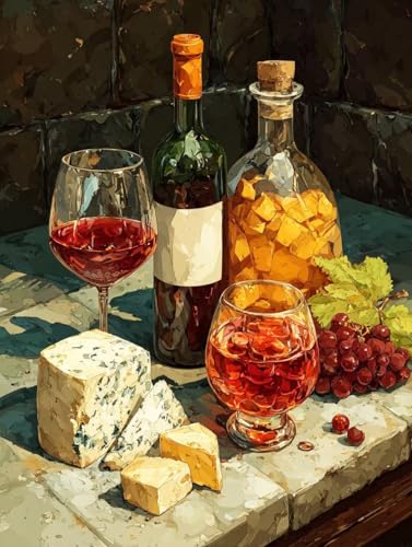 Malen Nach Zahlen Erwachsene Wein, DIY Basteln Erwachsene Leinwand Kit für Wanddeko, Traube Malen Nach Zahlen Mit Pinseln und Acrylfarbe, DIY Paint by Numbers, Geschenke für Frauen, 40x50cm C-9820 Malen Nach Zahlen Erwachsene Wein, DIY Basteln Erwachsene Leinwand Kit für Wanddeko, Traube Malen Nach Zahlen Mit Pinseln und Acrylfarbe, DIY Paint by Numbers, Geschenke für Frauen, 40x50cm C-9820 von Generic