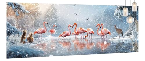 Malen Nach Zahlen Erwachsene Winter,DIY Paint by Numbers für Anfänger und Kinder,Bastelset Handgemalt Ölgemälde Kreativ Set Mit 3-Pinseln und Acrylfarbe,Geschenk Home Décor Flamingos 60 X 120cm Y817 Malen Nach Zahlen Erwachsene Winter,DIY Paint by Numbers für Anfänger und Kinder,Bastelset Handgemalt Ölgemälde Kreativ Set Mit 3-Pinseln und Acrylfarbe,Geschenk Home Décor Flamingos 60 X 120cm Y817 von Generic