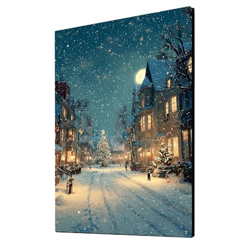 Malen Nach Zahlen Erwachsene Winter DIY Set Erwachsene mit Leinwand zum Bemalen Kleine Stadt 100x135 cm 36 Farben Acrylfarben Set und Pinsel, Malen Nach Zahlen Kinder für Deko Wohnzimmer 2YH-3290 Malen Nach Zahlen Erwachsene Winter DIY Set Erwachsene mit Leinwand zum Bemalen Kleine Stadt 100x135 cm 36 Farben Acrylfarben Set und Pinsel, Malen Nach Zahlen Kinder für Deko Wohnzimmer 2YH-3290 von Generic