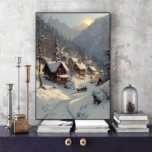 Malen Nach Zahlen Erwachsene Winter Malen Nach Zahlen Landschaft, DIY Set Erwachsene Paint by Numbers mit 3 Pinsel und Acrylfarben für Zimmer Deko Wohnzimmer, Geschenke 100 x 135 cm -bby25064DX4G Malen Nach Zahlen Erwachsene Winter Malen Nach Zahlen Landschaft, DIY Set Erwachsene Paint by Numbers mit 3 Pinsel und Acrylfarben für Zimmer Deko Wohnzimmer, Geschenke 100 x 135 cm -bby25064DX4G von Generic