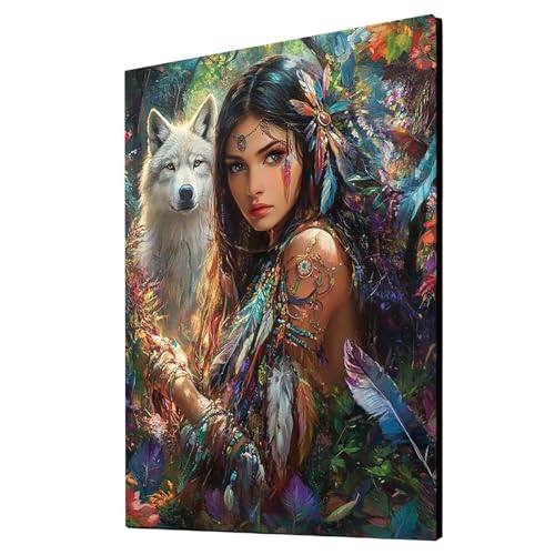 Malen Nach Zahlen Erwachsene Wolf DIY Set Erwachsene mit Leinwand zum Bemalen indisch 70 x 95 cm 36 Farben Acrylfarben Set und Pinsel, Malen Nach Zahlen Kinder für Deko Wohnzimmer Geschenke 2YH-1867 Malen Nach Zahlen Erwachsene Wolf DIY Set Erwachsene mit Leinwand zum Bemalen indisch 70 x 95 cm 36 Farben Acrylfarben Set und Pinsel, Malen Nach Zahlen Kinder für Deko Wohnzimmer Geschenke 2YH-1867 von Generic