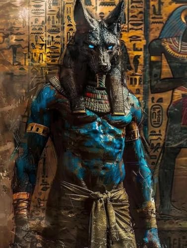 Malen Nach Zahlen Erwachsene Wolf Malen Nach Zahlen Statue, Painting by Numbers, DIY Basteln Erwachsene Handgemalt Ölgemälde Set Mit Pinseln und Acrylfarbe für Zimmer Deko Geschenke 100x130cm 5-2995 von Generic