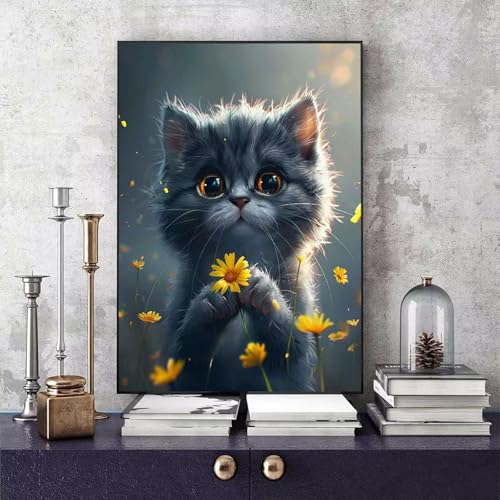 Malen Nach Zahlen Katze Malen Nach Zahlen Erwachsene Chrysantheme DIY Paint by Numbers Bastelset Erwachsene Anfänger mit 3 Pinsel und Acrylfarben & Leinwand für Zimmer Deko 40x50cm -bby25067X5IS Malen Nach Zahlen Katze Malen Nach Zahlen Erwachsene Chrysantheme DIY Paint by Numbers Bastelset Erwachsene Anfänger mit 3 Pinsel und Acrylfarben & Leinwand für Zimmer Deko 40x50cm -bby25067X5IS von Generic