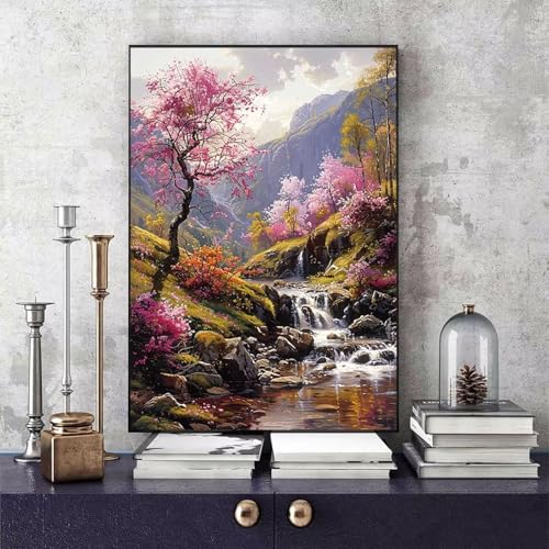 Malen Nach Zahlen Kirschblüten Malen Nach Zahlen Erwachsene Landschaft DIY Paint by Numbers Bastelset Erwachsene Anfänger mit 3 Pinsel und Acrylfarben & Leinwand für Zimmer Deko 70 x 95cm -bby2506UY Malen Nach Zahlen Kirschblüten Malen Nach Zahlen Erwachsene Landschaft DIY Paint by Numbers Bastelset Erwachsene Anfänger mit 3 Pinsel und Acrylfarben & Leinwand für Zimmer Deko 70 x 95cm -bby2506UY von Generic