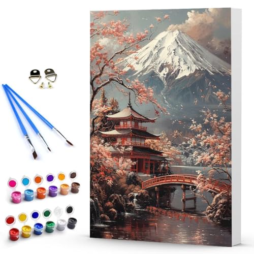 Malen Nach Zahlen Landschaft Landschaft Malen Nach Zahlen Kinde, Anfänger, Kreatives für Erwachsene Leinwand öLgemäld Kit, Mit 3 - Pinseln und Acrylfarbe, Home Deko Geschenk 100x135 cm -TL2503O2 von Generic