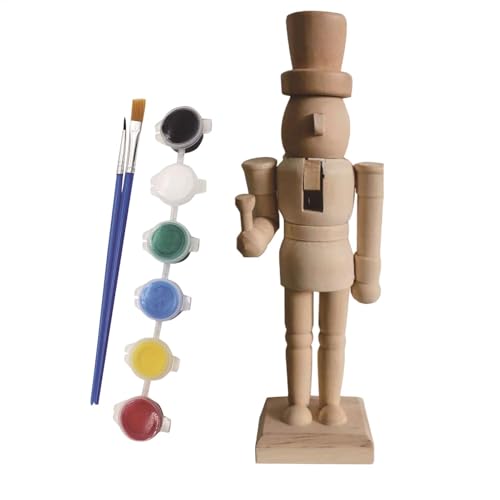 Malen Sie Ihren eigenen aus Holz, , unlackiert, Weihnachts- -Ornament, Holzfigur, Dekoration, Handwerk, , unlackiert, mit Farbset für Kinder, Erwachsene Malen Sie Ihren eigenen aus Holz, , unlackiert, Weihnachts- -Ornament, Holzfigur, Dekoration, Handwerk, , unlackiert, mit Farbset für Kinder, Erwachsene von Generic