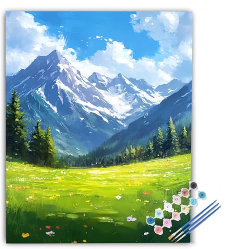 Malen nach Zahlen Erwachsene Landschaft, Malen nach Zahlen Blau, DIY Bastelset Erwachsene Anfänger Handgemalt Ölgemälde mit Pinsel und Acrylfarben für Wand Deko, Geschenk 60x80cm Ohne Rahmen dL-4805 Malen nach Zahlen Erwachsene Landschaft, Malen nach Zahlen Blau, DIY Bastelset Erwachsene Anfänger Handgemalt Ölgemälde mit Pinsel und Acrylfarben für Wand Deko, Geschenk 60x80cm Ohne Rahmen dL-4805 von Generic