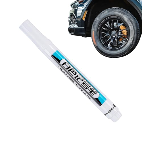 Malerei Marker - Reifen, weißer Reifenmarker, reflexiver reflexiver weißer Reifenmarker | Vielseitiger Automarkierungsstift für die Commercial Car Möbel Industry von Generic