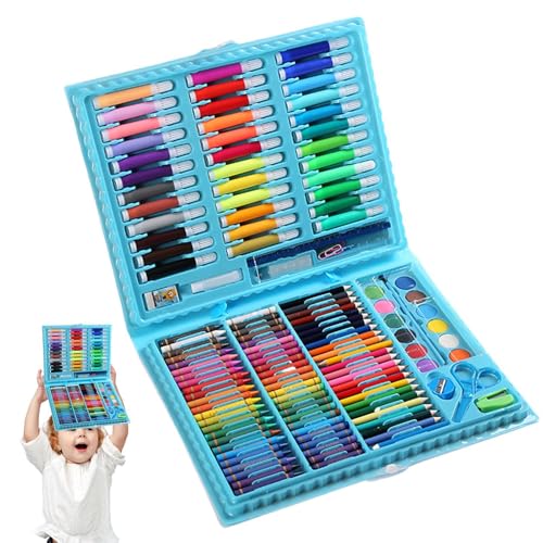 Malstifte-Set für Malstifte, Zeichen-Sets für Kunsthandwerk | 150 x Farbpinselstifte – Kunst-Set Zeichenbedarf, Set mit Markern zum Ausmalen Malstifte-Set für Malstifte, Zeichen-Sets für Kunsthandwerk | 150 x Farbpinselstifte – Kunst-Set Zeichenbedarf, Set mit Markern zum Ausmalen von Generic