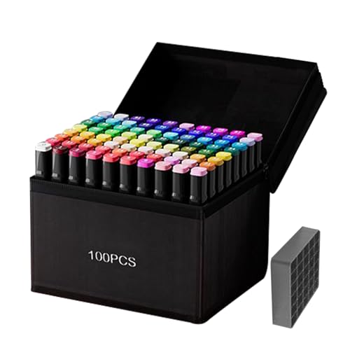 Malvorlagen Set - Doppelspitzenkunstmarker | Färbung Marker Für Erwachsene | Wasserdichte Zeichenstifte | Wasserdichtes Zeichenstift Set | Langlebiger Marker -Set Mit Feinen Und Mutigen Tipps, Ideal F Malvorlagen Set - Doppelspitzenkunstmarker | Färbung Marker Für Erwachsene | Wasserdichte Zeichenstifte | Wasserdichtes Zeichenstift Set | Langlebiger Marker -Set Mit Feinen Und Mutigen Tipps, Ideal F von Generic