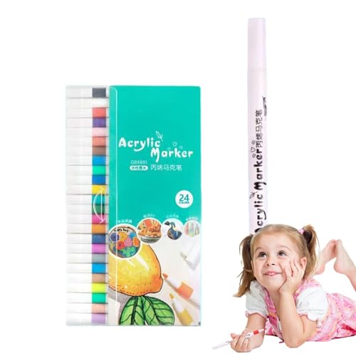 Malvorlagen für Glas - Acrylfarbenmarkierungen, ische Marker | Wasserdicht Acrylfarbenstifte von Generic
