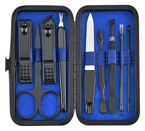 Maniküre-Set, professionelles Nagelknipser-Set, Schere, Pinzette, Ohrstöpsel, multifunktionales Werkzeugset für die tägliche Hand- und Fußpflege von Generic