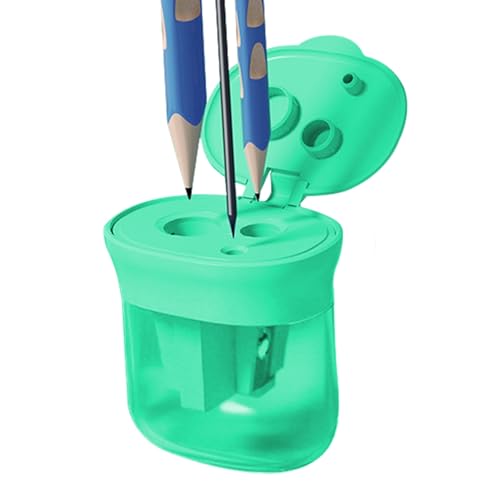 Manueller Anspitzer | Tragbarer Bleistiftspitzer mit 3 Löchern für Kinder | Kompaktes Schulmaterial für Mädchen Jugendliche Manueller Anspitzer | Tragbarer Bleistiftspitzer mit 3 Löchern für Kinder | Kompaktes Schulmaterial für Mädchen Jugendliche von Generic
