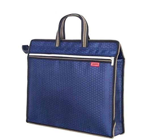 Mappe Schnellhefter Aktenordner Tragbare Dokumentbeutel Aktentasche Geschäftstabelle Office -Dokument Tasche Oxford Canvas Mit Reißverschlusshandtasche Sammelmappe (Color : B, Size : A) von Generic