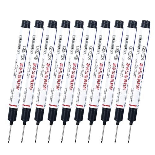 Marker mit langer Spitze, Konstruktionsstifte, wasserfeste Markierungsstift aus Metall – Metallmarker, Baumalmarker, 10 Stück, Tieflochmarker mit langem Kopf, Marker mit langer Spitze, Konstruktionsstifte, wasserfeste Markierungsstift aus Metall – Metallmarker, Baumalmarker, 10 Stück, Tieflochmarker mit langem Kopf, von Generic