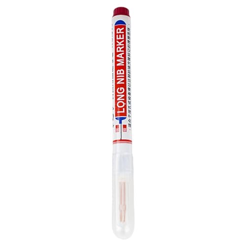 Marker mit langer Spitze, langer Kopf mit tiefem Loch, schnell trocknender Kugelschreiber, Architekturmarker, mechanischer Holzbearbeitungsstift von Generic