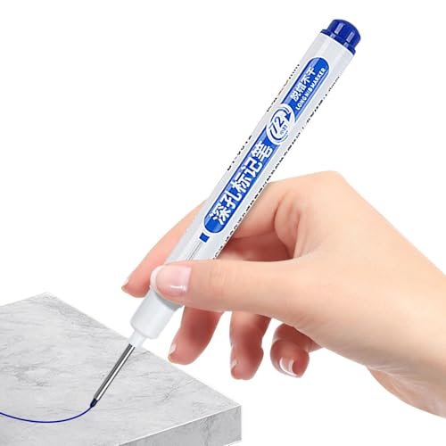 Marker mit langer Spitze – Tieflochmarker, schnell trocknend, langer Nib-Marker zum Markieren tiefer Löcher, multifunktionaler Marker für Holzarbeiten, Badezimmer, Dekoration Marker mit langer Spitze – Tieflochmarker, schnell trocknend, langer Nib-Marker zum Markieren tiefer Löcher, multifunktionaler Marker für Holzarbeiten, Badezimmer, Dekoration von Generic