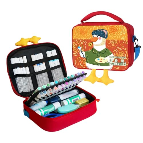Marker zum Ausmalen, Zeichenstifte | Filzstifte Set für Kinder, 48-teiliges Malset für Kinder, Kunst und Handwerk mit Entenetui Marker zum Ausmalen, Zeichenstifte | Filzstifte Set für Kinder, 48-teiliges Malset für Kinder, Kunst und Handwerk mit Entenetui von Generic