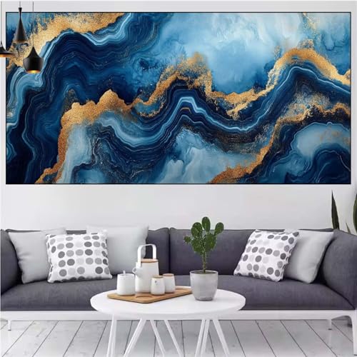 Marmor Diamond Painting xxl 100x200cm Diamond Painting Erwachsene Abstrakt Diamant Malerei Set,Mosaikherstellung Malen Nach Zahlen Cross Stickerei Kunst Leinwand Malerei Kits,Décor Gifts Frauen CN-109 von Generic