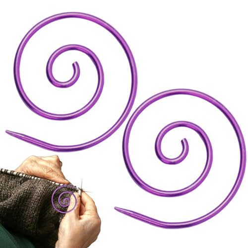 Maschenmarkierer - Maschenmarkierer zum Stricken, Stricken Kenntnisse | Häkelbezeichnungen a, 2 Stück Häkelmarker in Spiralform, Filzstifte zum Verschließen Maschenmarkierer - Maschenmarkierer zum Stricken, Stricken Kenntnisse | Häkelbezeichnungen a, 2 Stück Häkelmarker in Spiralform, Filzstifte zum Verschließen von Generic