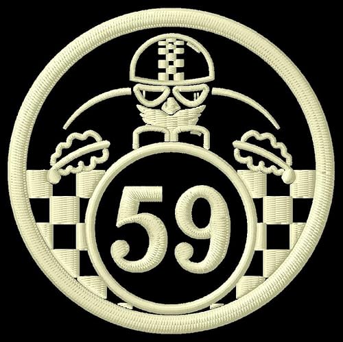 Masterpatch Cafe Racer 59 Biker S Patch Bikers Motorrad Aufnäher parche Bordado brodé patche écusson Toppa ricamata von Generic