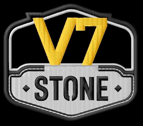 Masterpatch Aufnäher für Fans Moto Guz V7 Stone Patch Einsatzgeeignet für Moto Guzzi V 7 850 Bikers Motorrad parche Bordado brodé patche écusson Toppa ricamata von Generic