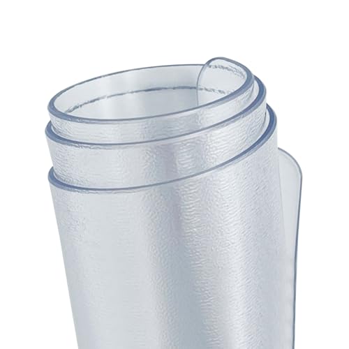 Mattiert Transparent Tischfolie Schutzfolie Folie 0.80 mm Bodenschutzmatte Bürostuhl Klar Tischdecke Tischschutz Abwaschbar für Outdoor Küche Picknick(23x59inch/60x150cm) von Generic