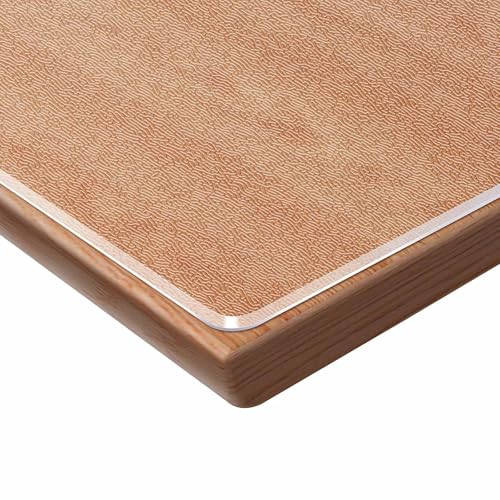 Mattierte Tischschutzfolie 0.80 mm PVC Plastik-Tischdecken Transparent Tischfolie für Outdoor Garten Home Wohnzimmertisch Restaurant Abwaschbar(90x160cm=35x63") von Generic