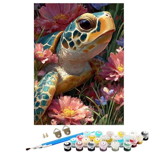 Meeresschildkröten Malen Nach Zahlen Erwachsene, Blume Paint by Numbers Anfänger Kreativ Set für, Heimwerk Malen Nach Zahlen Kinder, 3 Pinsel und 36 Acrylfarbe Als, Deko Wohnzimmer 60 x 80 cm ZBSWK98 Meeresschildkröten Malen Nach Zahlen Erwachsene, Blume Paint by Numbers Anfänger Kreativ Set für, Heimwerk Malen Nach Zahlen Kinder, 3 Pinsel und 36 Acrylfarbe Als, Deko Wohnzimmer 60 x 80 cm ZBSWK98 von Generic