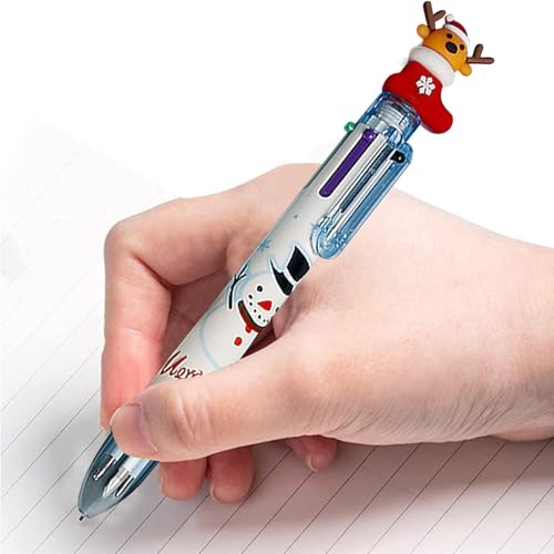 Mehrfarbiger Stift – mehrfarbiger Weihnachts-Kugelschreiber, einziehbarer Weihnachts-Kugelschreiber, lustiger Weihnachts-Kugelschreiber, mehrfarbig für Studenten und Schulbedarf Mehrfarbiger Stift – mehrfarbiger Weihnachts-Kugelschreiber, einziehbarer Weihnachts-Kugelschreiber, lustiger Weihnachts-Kugelschreiber, mehrfarbig für Studenten und Schulbedarf von Generic