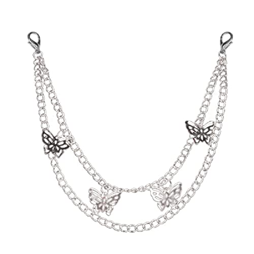 Mehrschichtige Metall Kette Schultergurt Schmetterling Tasche Herz Form Dekorative Kette Umhängetasche Umhängetasche Kette Zubehör für Frauen Dekoration Schlüsselanhänger A Mehrschichtige Metall Kette Schultergurt Schmetterling Tasche Herz Form Dekorative Kette Umhängetasche Umhängetasche Kette Zubehör für Frauen Dekoration Schlüsselanhänger A von Generic