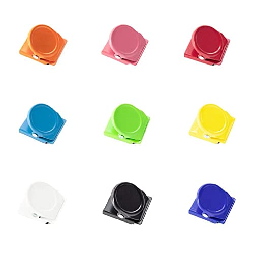 Mehrzweck-Magnet-Metallclip, bunt, magnetisch, für Notizen, Papierklemme, zufällige Farbe, ideal für Klassenzimmer, Whitebo-Büroklammern und Binder-Clips, farbig für Frauen von Generic