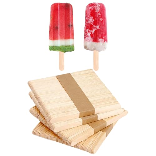 Mehrzweck-Stielstäbchen aus Holz, 11,4 cm, zum Basteln, Eis, 50 Stück Mehrzweck-Stielstäbchen aus Holz, 11,4 cm, zum Basteln, Eis, 50 Stück von Generic