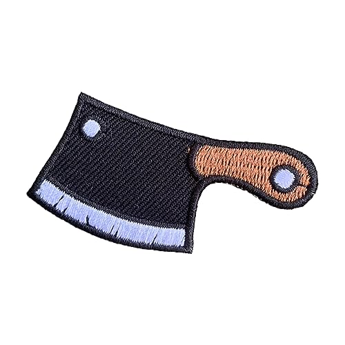 Messer-Aufnäher zum Aufbügeln, bestickt, zum Aufbügeln, für Jeans, Kleidung, Mützen, Rucksack, Hüte Messer-Aufnäher zum Aufbügeln, bestickt, zum Aufbügeln, für Jeans, Kleidung, Mützen, Rucksack, Hüte von Generic