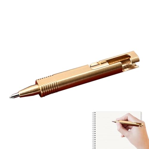 Messing-Kugelschreiber - Langlebiges Metall Schreibgerät, stilvolles Bürozubehör | Premium Messing Design, Tagebuchstifte, Messing-Schreibgeräte, elegantes Kupferschreibgerät, kleine Stifte für da Messing-Kugelschreiber - Langlebiges Metall Schreibgerät, stilvolles Bürozubehör | Premium Messing Design, Tagebuchstifte, Messing-Schreibgeräte, elegantes Kupferschreibgerät, kleine Stifte für da von Generic