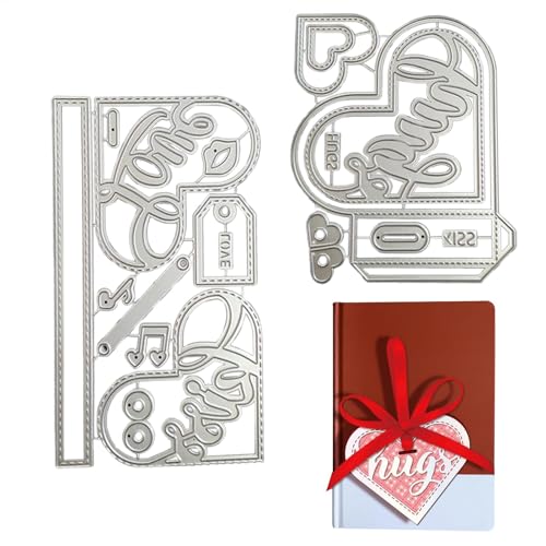 Metal Cutting Stamp Heart Shape-3D Stanzschablonen für Karten, Tinker, Stanzformen, Liebesdesign, Valentinsstanzschablone, Scrapbooking-Zubehör, Dekoration Metal Cutting Stamp Heart Shape-3D Stanzschablonen für Karten, Tinker, Stanzformen, Liebesdesign, Valentinsstanzschablone, Scrapbooking-Zubehör, Dekoration von Generic